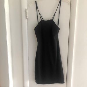 Forever 21 Black Lace Up Dress NWOT